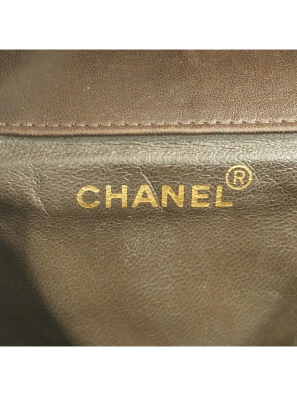 Chanel Backpack Quilted Lambskin Brown Gold